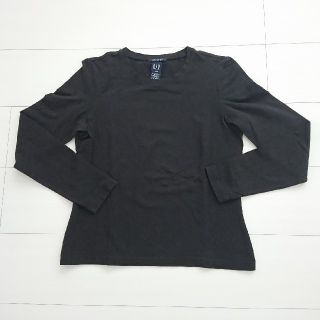 ギャップ(GAP)のGAP ギャップ クルーネック 長袖Tシャツ 黒 S ストレッチ(Tシャツ(長袖/七分))