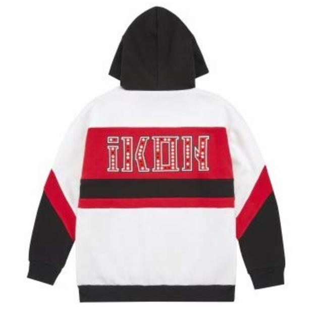 iKON(アイコン)の値下げ中☆iKON プルオーバー ホワイト M  エンタメ/ホビーのタレントグッズ(アイドルグッズ)の商品写真