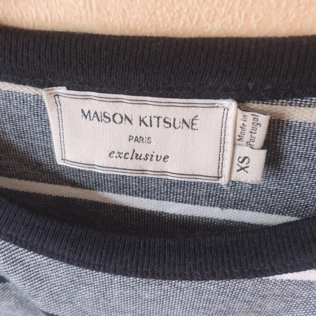 MAISON KITSUNE'(メゾンキツネ)の直営店限定メゾンキツネ ボーダーＴシャツ レディースのトップス(Tシャツ(半袖/袖なし))の商品写真