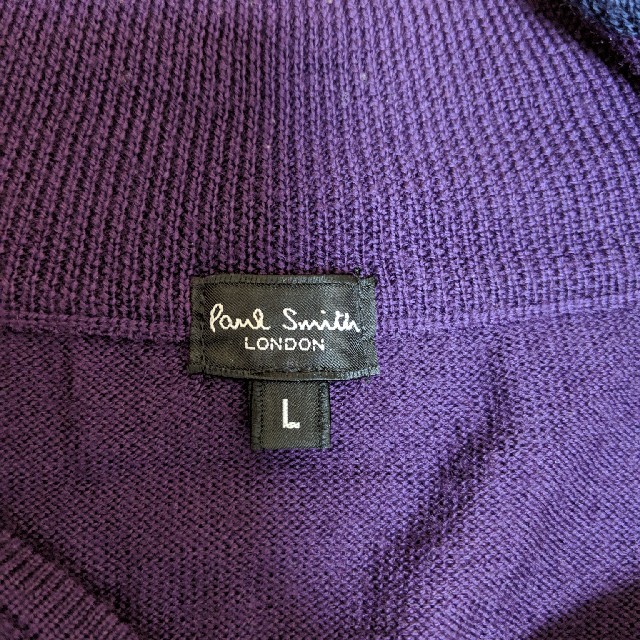 Paul Smith(ポールスミス)のPaul Smith　LONDON　ニット　パープル メンズのトップス(ニット/セーター)の商品写真