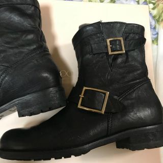 ジミーチュウ(JIMMY CHOO)のジミーチュウ バイカーブーツ 38(ブーツ)