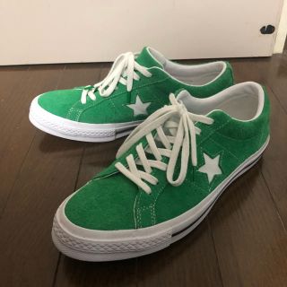 コンバース(CONVERSE)のconverse ワンスター  グリーン 27.5cm(スニーカー)