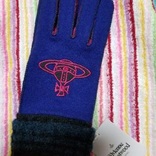 ヴィヴィアンウエストウッド(Vivienne Westwood)の新品　今季　ORB　アップリケ　手袋   ヴィヴィアンの手袋(手袋)