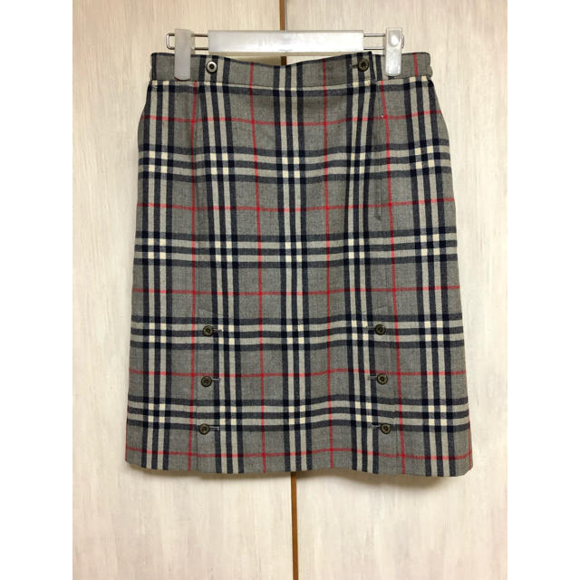 BURBERRY - 大きいサイズ バーバリー＊Burberrys ウールスカート(L-Large)の通販 by Leaf clover's