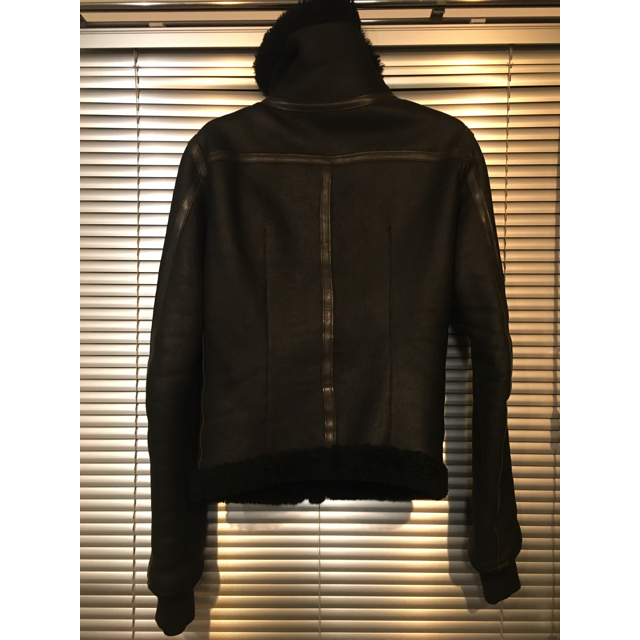 Rick Owens(リックオウエンス)の【最終値下】RickOwens ムートンレザージャケット ライダース メンズのジャケット/アウター(レザージャケット)の商品写真