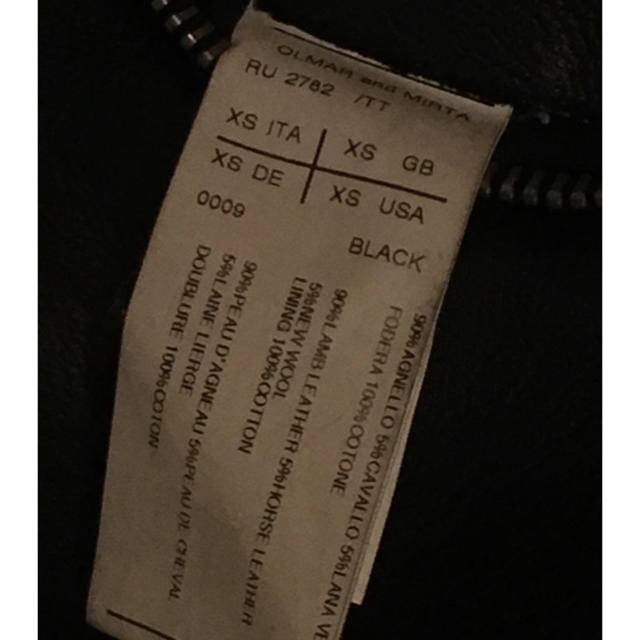 Rick Owens(リックオウエンス)の【最終値下】RickOwens ムートンレザージャケット ライダース メンズのジャケット/アウター(レザージャケット)の商品写真