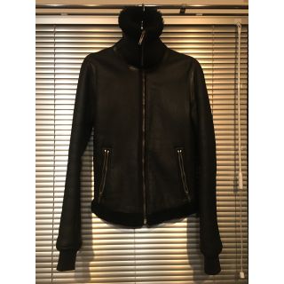 リックオウエンス(Rick Owens)の【最終値下】RickOwens ムートンレザージャケット ライダース(レザージャケット)