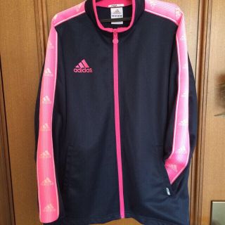 アディダス(adidas)のadidas ピンク ジャージ上のみ(トレーナー/スウェット)