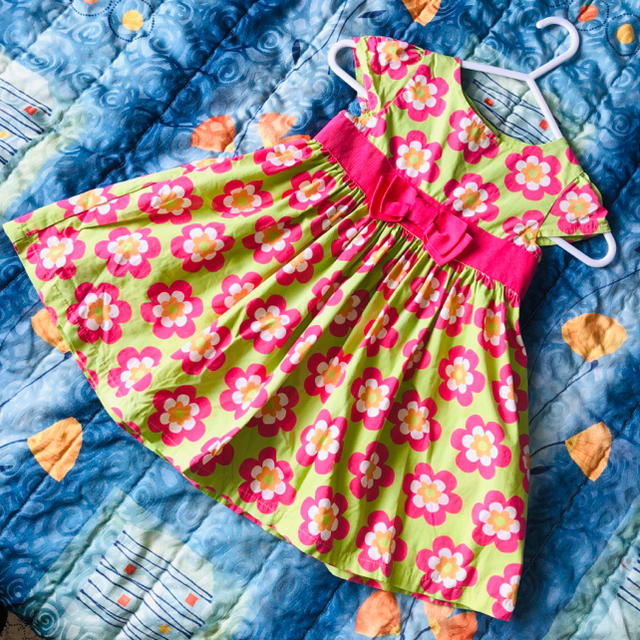 GYMBOREE(ジンボリー)のれいとん様専用 GYMBOREE 花柄🌸リボン🎀ワンピース ドレス キッズ/ベビー/マタニティのキッズ服女の子用(90cm~)(ワンピース)の商品写真