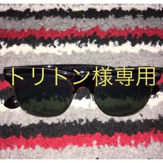 レイバン(Ray-Ban)のサングラス  ノーブランド べっ甲柄 クラブマスター風  中古 美品(サングラス/メガネ)