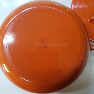 DANSK 両手鍋 18センチ(ヴィンテージ)オレンジ