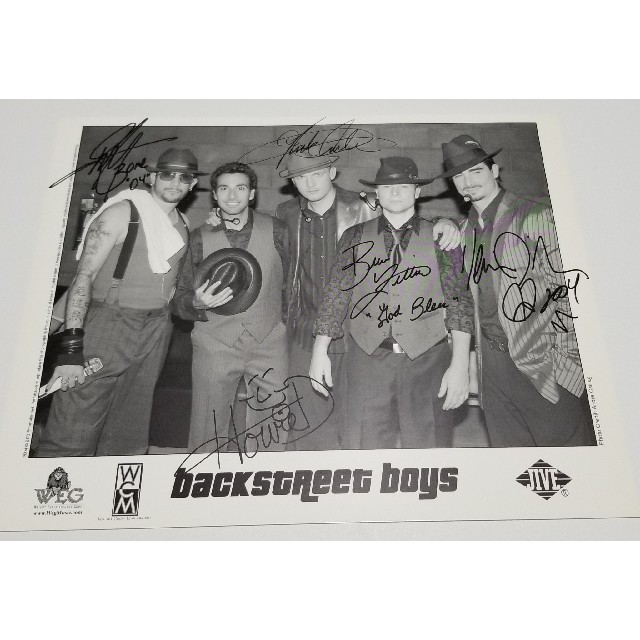 BACKSTREET BOYS バックストリートボーイズ サイン 写真