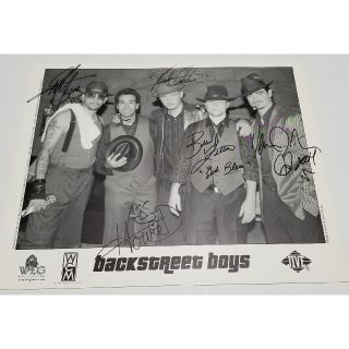 BACKSTREET BOYS バックストリートボーイズ サイン 写真(ミュージシャン)