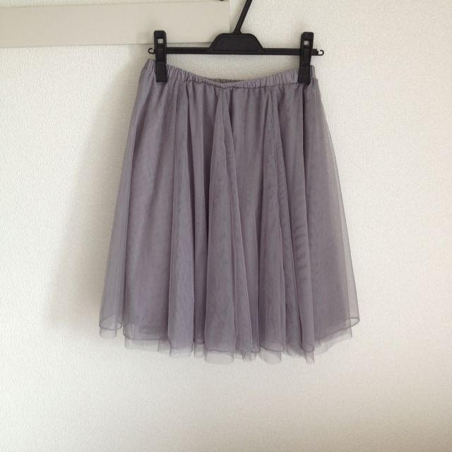UNRELISH(アンレリッシュ)のグレーチュールスカート レディースのスカート(ひざ丈スカート)の商品写真