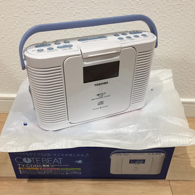 東芝(トウシバ)のTOSHIBA防水CDクロックラジオ スマホ/家電/カメラのオーディオ機器(ラジオ)の商品写真