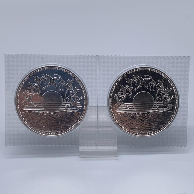 エンタメ/ホビー天皇陛下御在位60年記念1万円銀貨×2枚セット