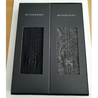 Burberry　靴下　黒&グレー　未使用　箱あり(その他)