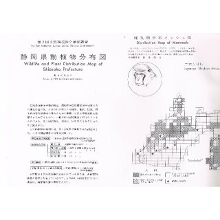 第2回自然環境保全基礎調査　動植物の生息域　静岡(地図/旅行ガイド)