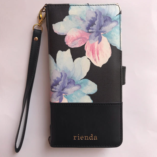 rienda(リエンダ)のrienda 手帳型スマホケース iPhoneケース スマホ/家電/カメラのスマホアクセサリー(モバイルケース/カバー)の商品写真