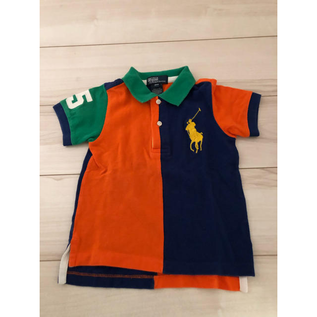 POLO RALPH LAUREN(ポロラルフローレン)の美品 Ralph Lauren ラルフローレン ベビー用 半袖ポロシャツ キッズ/ベビー/マタニティのベビー服(~85cm)(シャツ/カットソー)の商品写真