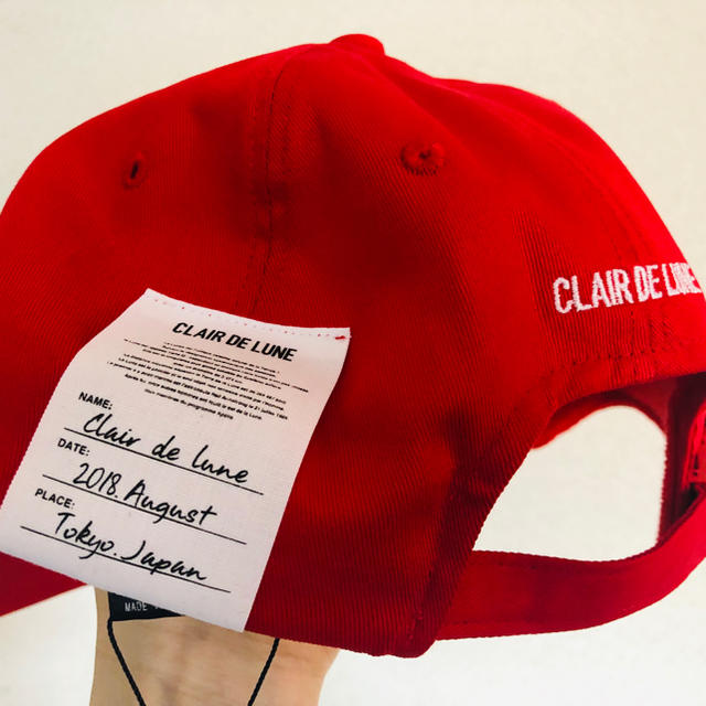 三代目 J Soul Brothers(サンダイメジェイソウルブラザーズ)のClair de lune キャップ cap 赤 red メンズの帽子(キャップ)の商品写真