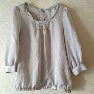 ビームス(BEAMS)のBEAMS♡フンワリブラウス♡グレー(シャツ/ブラウス(長袖/七分))