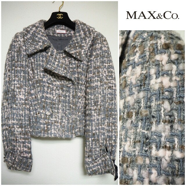 MAX&Co. ツィードジャケット 44 Pコート ショート Ly34rgMNTl - www.mathayom9.go.th