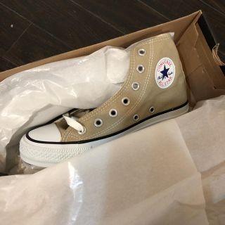 コンバース(CONVERSE)の今日限定価格！コンバース ベージュハイカット22サイズ(スニーカー)