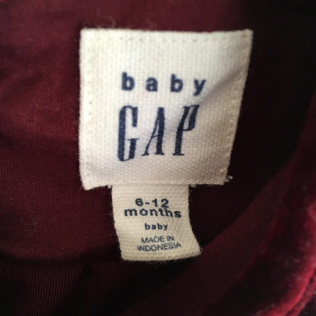 babyGAP(ベビーギャップ)のベロア baby ドレスワンピース パンツ付き キッズ/ベビー/マタニティのベビー服(~85cm)(ワンピース)の商品写真