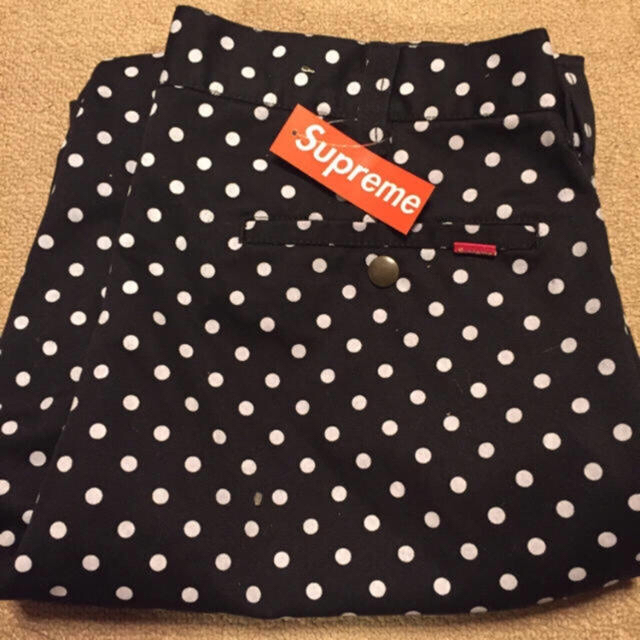 Supreme(シュプリーム)のSupreme work pant ブラック ドット メンズのパンツ(ワークパンツ/カーゴパンツ)の商品写真