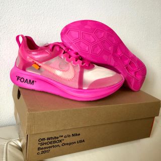 オフホワイト(OFF-WHITE)の【新品未使用】nike x OFF-WHITE zoom fly pink(スニーカー)