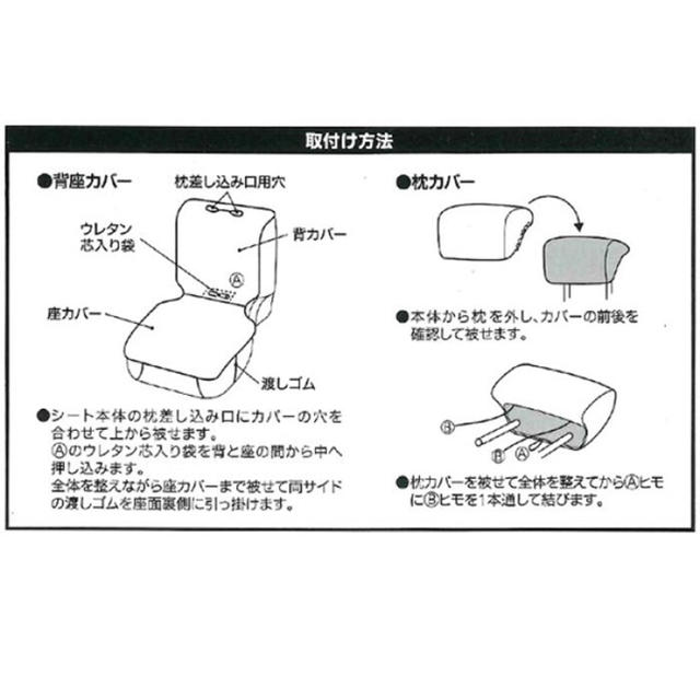 ボンフォーム シートカバー 軽自動車 後席用 中古 １つだけ 自動車/バイクの自動車(汎用パーツ)の商品写真