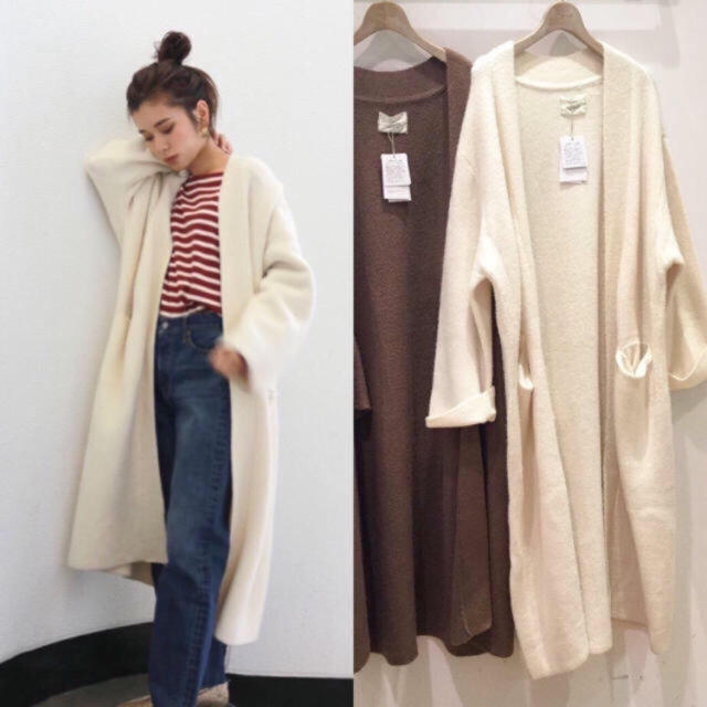 新品Ungridダブルフェイスニットガウン♡ 2
