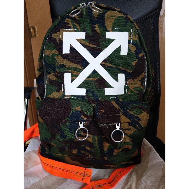 OFF-WHITE(オフホワイト)の新品 純正収納袋付き 18SS OFF-WHITE オフホワイト バックパック メンズのバッグ(バッグパック/リュック)の商品写真