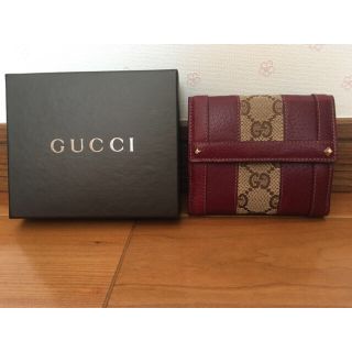 グッチ(Gucci)のグッチ スタッズ 二つ折り財布 未使用 難あり(財布)