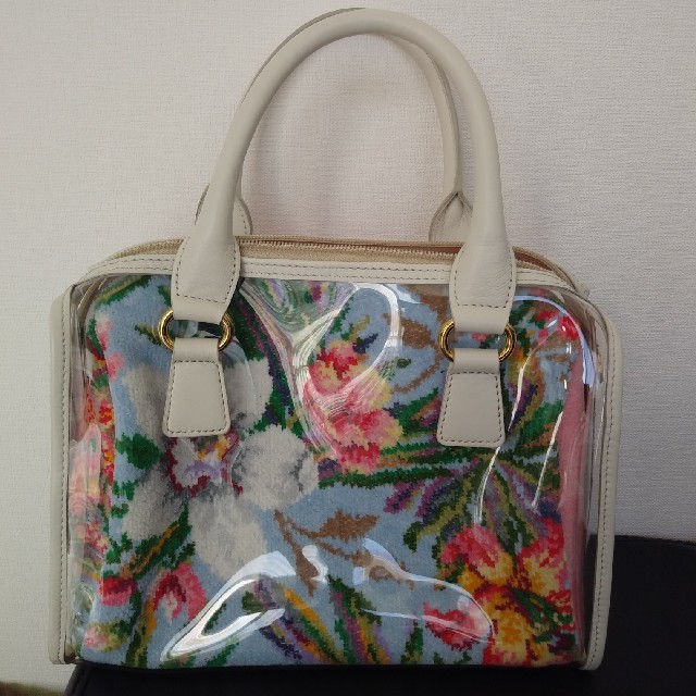 フェイラー 未使用♡ボストンバッグ♡♡♡完売品♡ピンク&ブルー♡花柄