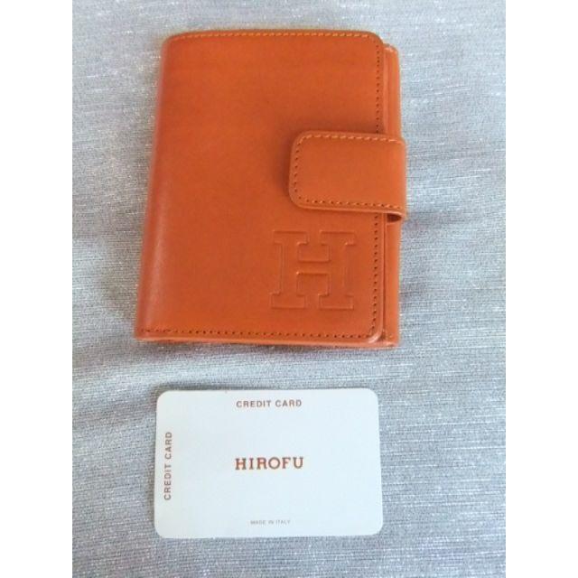 ２つ折財布新品■ヒロフ/HIROFU■２つ折財布■オレンジ