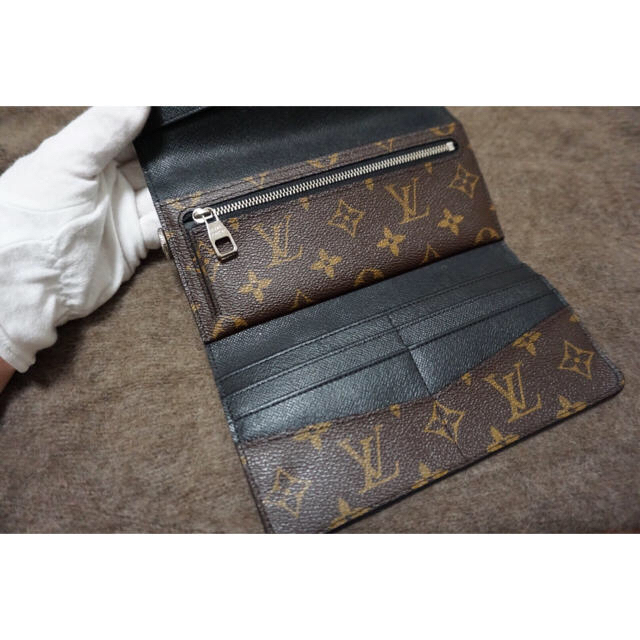 LOUIS VUITTON(ルイヴィトン)のLOUISVUITTON 三つ折り長財布 モノグラムマカサー メンズ メンズのファッション小物(折り財布)の商品写真