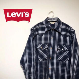 リーバイス(Levi's)のLevi's リーバイス レッドタブ チェックシャツ 厚手 メンズ サイズM(シャツ)