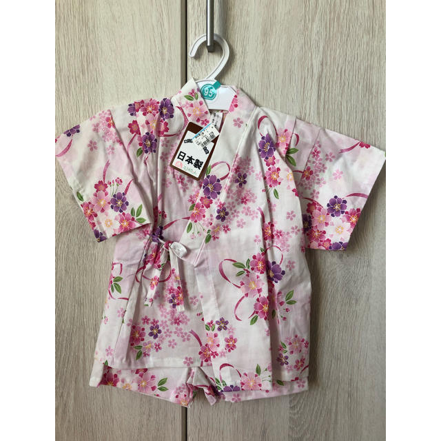 甚平 95 キッズ/ベビー/マタニティのキッズ服女の子用(90cm~)(甚平/浴衣)の商品写真