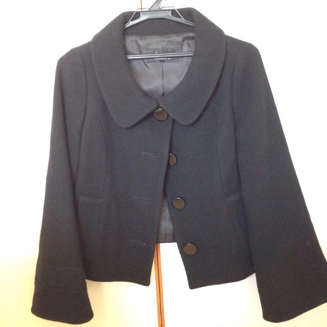 chereaux(シェロー)の黒コート レディースのジャケット/アウター(ロングコート)の商品写真