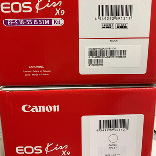 キヤノン(Canon)の二台canonEOSKissX9EF-S18-55ISSTM新品キャノン一眼レフ(デジタル一眼)