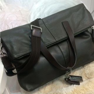 COACH - コーチ 2WAYレザートート ショルダーバッグ メンズの