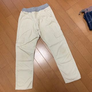 ブリーズ(BREEZE)のブリーズ BREEZ 140 白パン カーゴパンツ 美品 訳あり(パンツ/スパッツ)