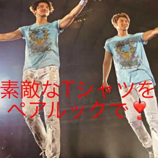 トウホウシンキ(東方神起)の新品❣️東方神起TREEツアーTシャツ👫🥰二枚セット❣️(アイドルグッズ)