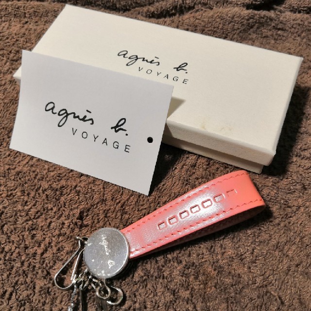 新品未使用　agnes b. VOYAGE　ピンク　キーホルダー　キーケース