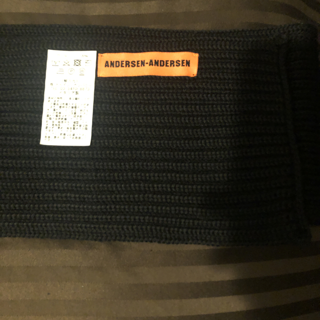 ANDERSEN-ANDERSEN SCARF 5GG "BLACK" メンズのファッション小物(マフラー)の商品写真