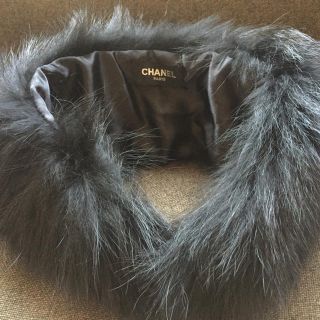 シャネル(CHANEL)の【未使用品】シャネル★リアルファー ラクーン★ブラック(マフラー/ショール)