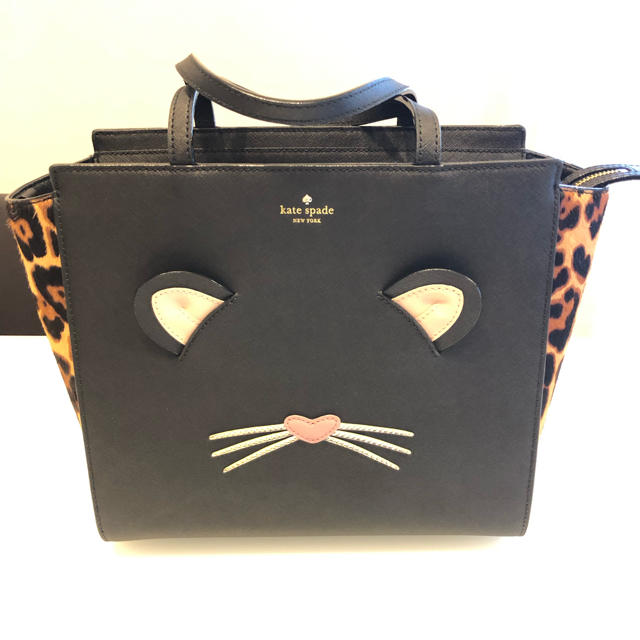 kate spade new york(ケイトスペードニューヨーク)のケイトスペード  ネコ レオパード ショルダーバッグ レディースのバッグ(ハンドバッグ)の商品写真