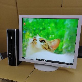 ヒューレットパッカード(HP)のWin10アップグレード　ウルトラスリムパソコン液晶セット(デスクトップ型PC)